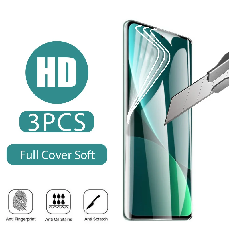 

3PCS Hydrogel Film for Poco X5 X4 X3 M4 M3 F2 Pro 5G Screen Protector for Poco X3 NFC X4 F4 GT M5S M5 F3 Not Glass