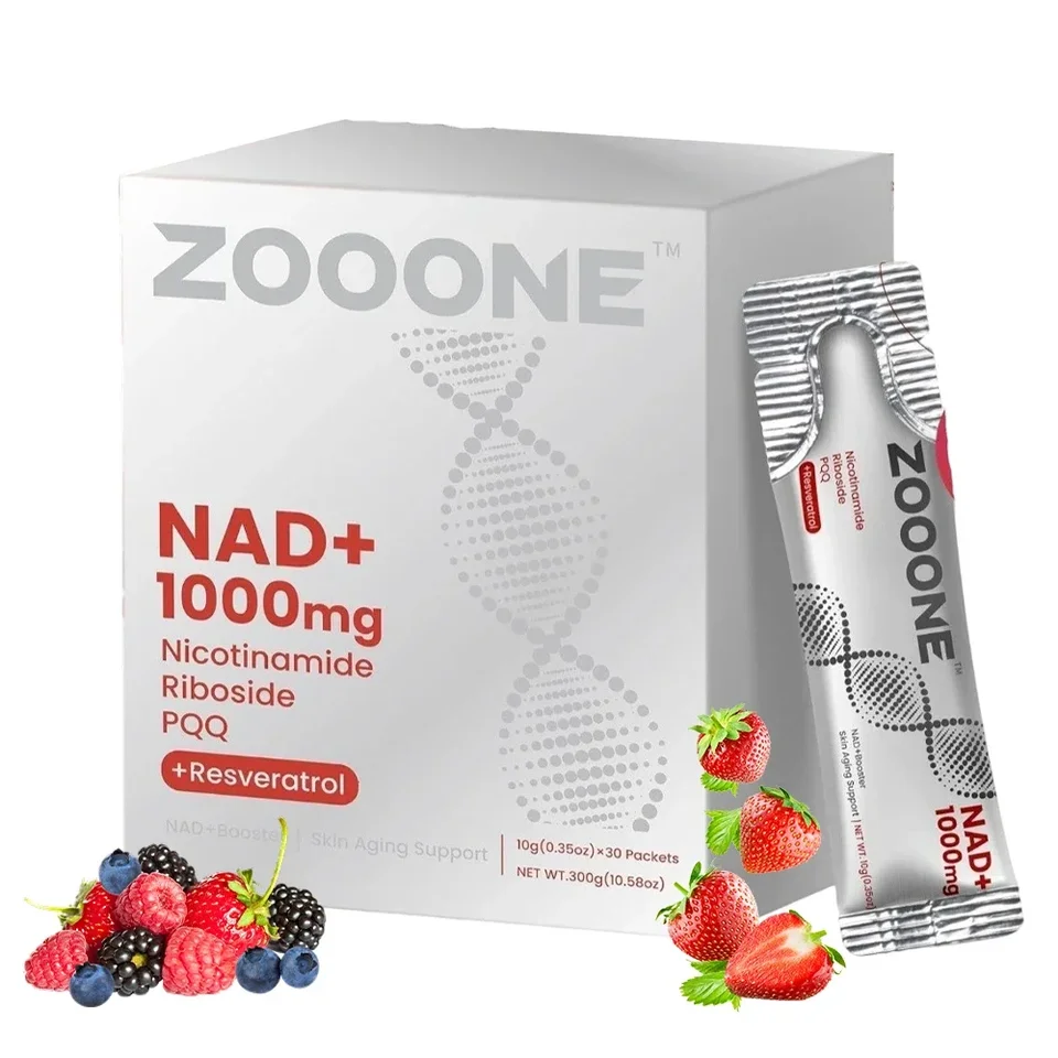 NAD Berry Flavored Drink Mix for Energy and Aging