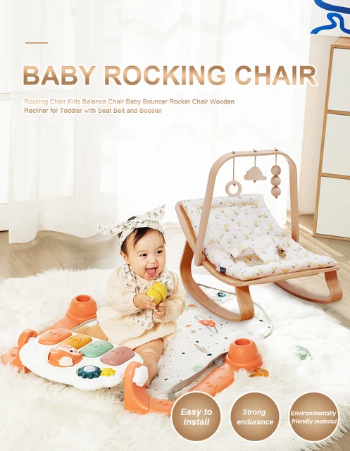 Transat en bois pour bébé, petite chaise à bascule, berceau, lit pour bébé,  équilibre du sommeil, canapé à bascule, salle de sport, enfance, 2022 -  AliExpress