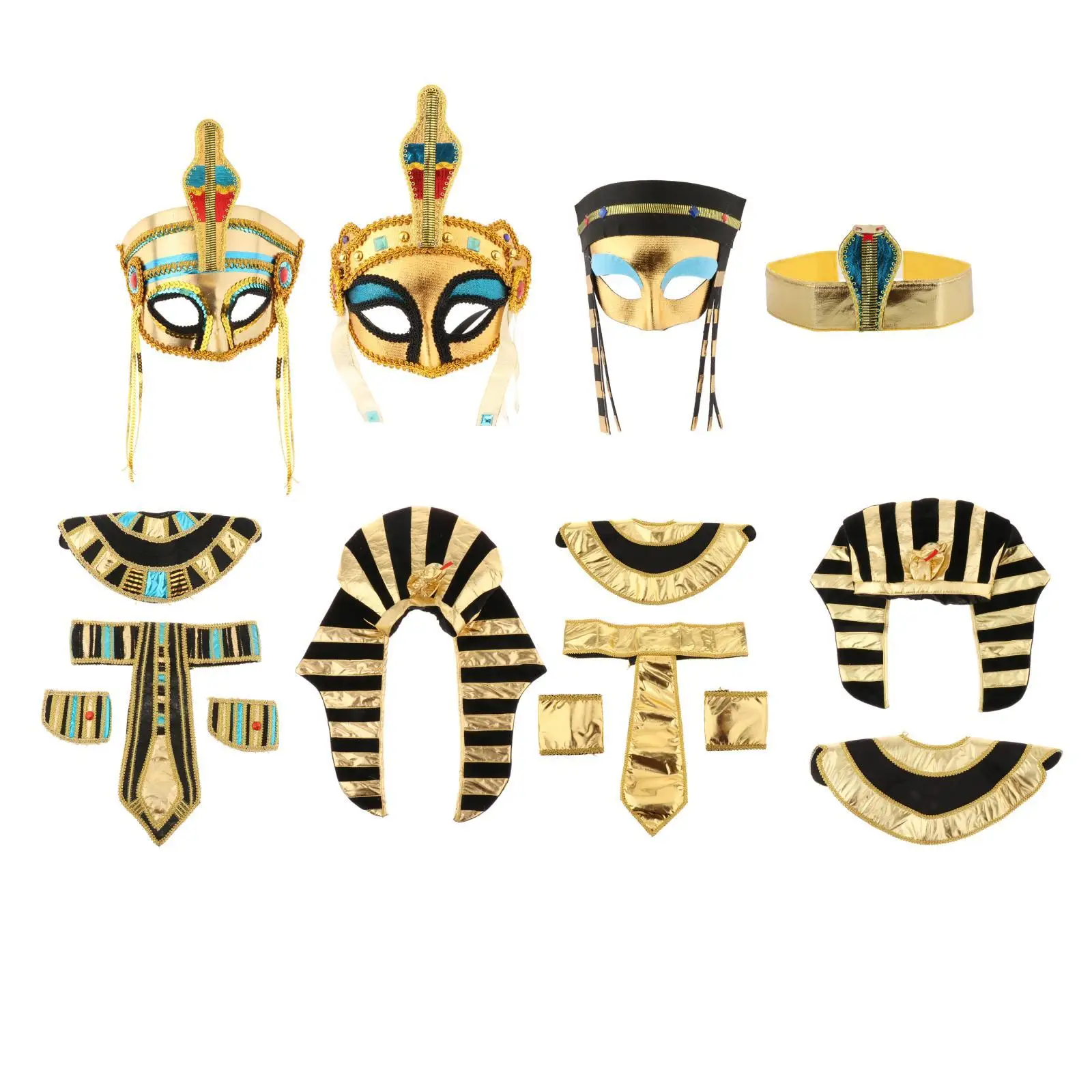 Egyptian Costume Egyptian Headband Festivals Women Men Birthday Mask Supplies Hat Headpiece