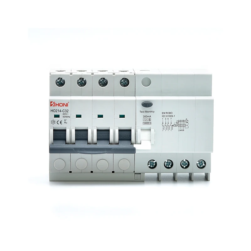 HONI HO212 HO214 30mA 100mA 300mA Type A TYPE AC  AS Time Delay  Electromagnetic leakage circuit breaker