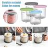 Ice Cream Pints Cup, Ice Cream Containers with Lids for Ninja Creami Pints NC301 NC300 NC299AMZ Series Ice Cream Maker 3