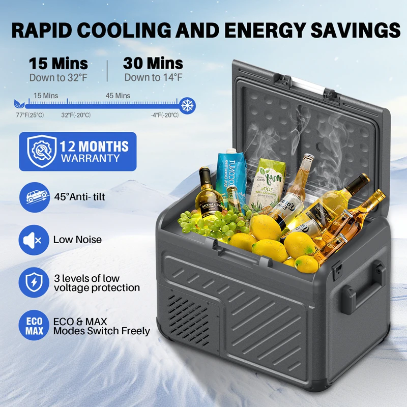 USA solar fridge and car mini fridge 220V 24V 12v and portable compressor car fridge freezer 4