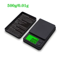 High Precision Mini Digital Pocket Scale - 0.01g Accuracy for Jewelry and Kitchen Use (500g - 0.01g)