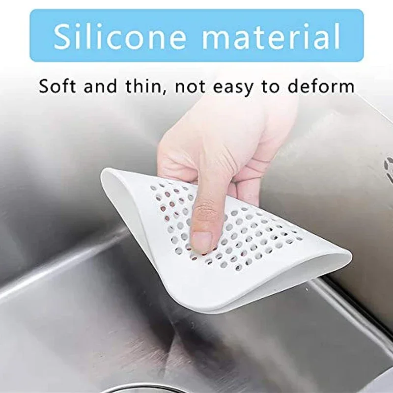 Sink Strainer 5/1PCS Hair Catcher Filter Sink Anti-blocking Strainer Bathtub Shower Floor Silicone Stopper Cover Kitchen Bathroom Accessor