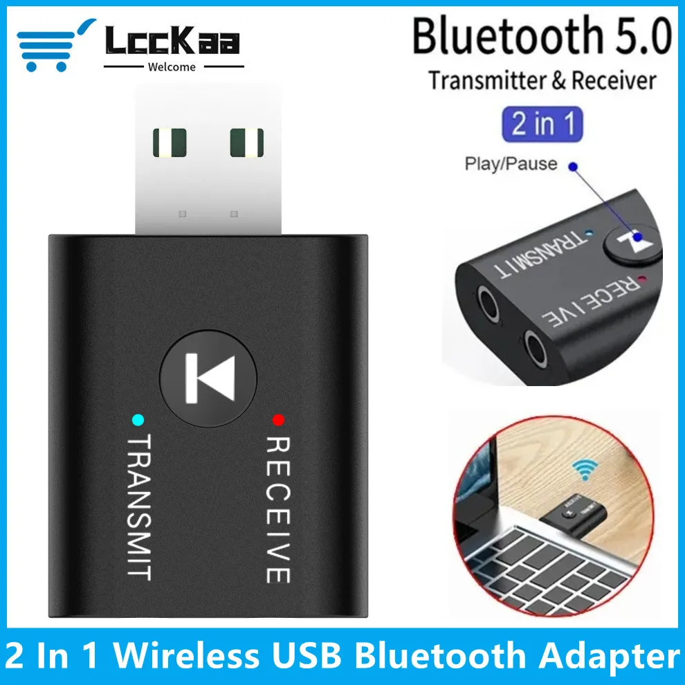 LccKaa 2 в 1 USB беспроводной Bluetooth адаптер 5