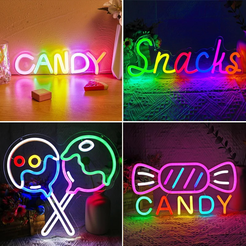 LED Neon Sign Neon Light Wow-Vorm Neon Sign USB Powered Nursery Lamp LED Neon Night Light voor Kerstmis, Verjaardagsfeestje, Kinderkamer-Roze