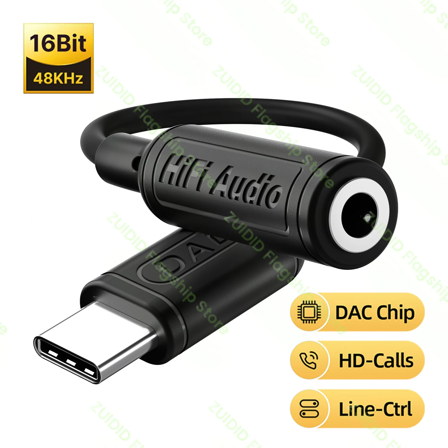 Premium USB-C to 3.5mm HiFi Audio Adapter Cable