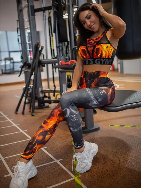 Fire Print Sports Two-piece Set 2