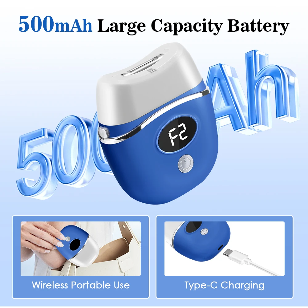 2 in 1 Electric Nail Clipper Foot Grinder Automatic Nail Trimmer Pedicure Polish