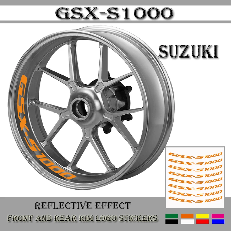 

Motorcycle modified decals wheel rim reflective waterproof custom personalized decorative sticker for GSX-S 1000 GSXS1000