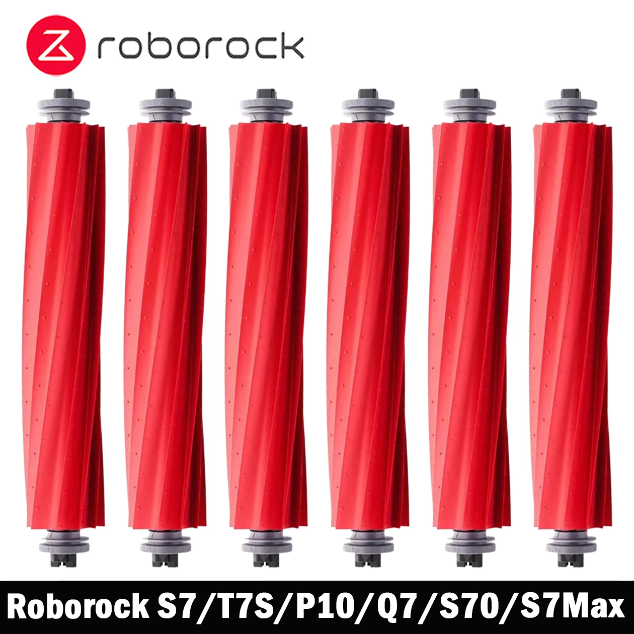 Spazzola Principale In Gomma Di Ricambio Per Roborock S7, Q7, Q Revo, T7S - Antigroviglio, Facile Da Pulire