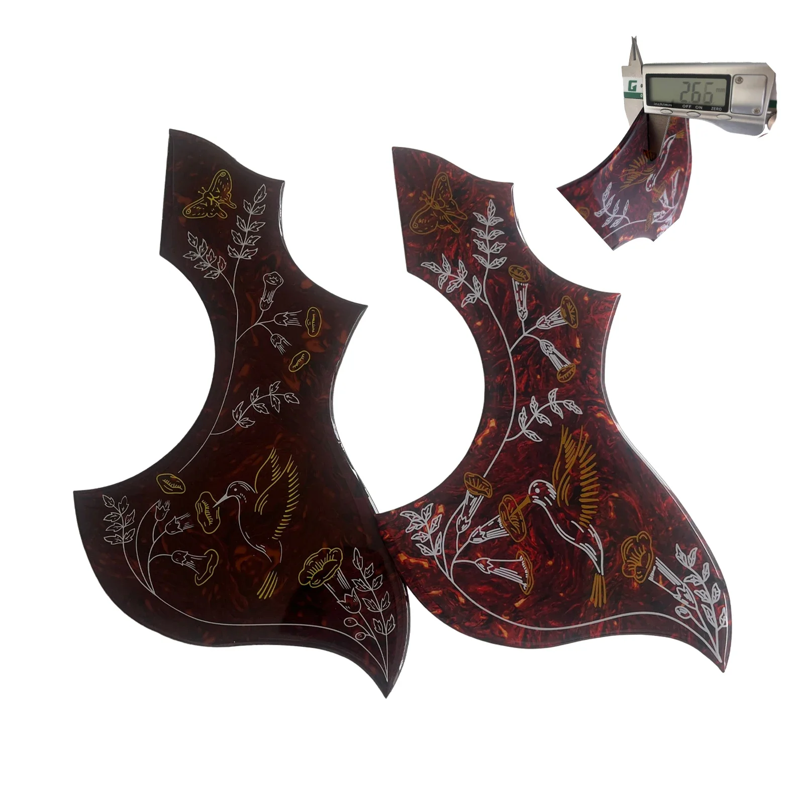 Colibrì Abalone Plettrum Guard Per Chitarra Acustica Gibson, Sigillante (Spessore 2.5Mm) Accessori Per Chitarra Acustica