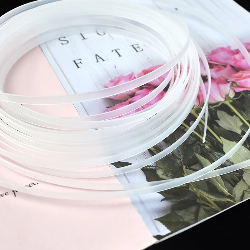 10Meters Clear Plastic Polyester Corset Ribbon Webbing Boning Bra Side Tape Wedding Dress Support Sewing Clothing DIY Accessory Webbing Ribbon Polyester Webbing Ribbon Plastic Boning