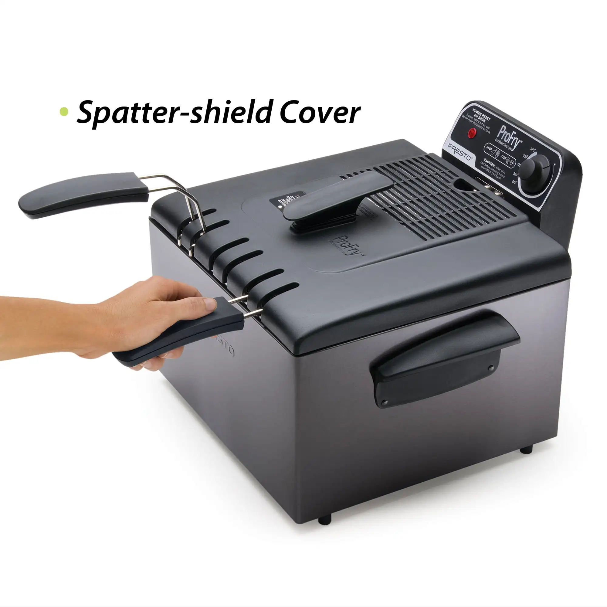 5Qt Dual Basket Pro Fry Immersion Element Black Deep Fryer 05489 Electric Deep Fryer .USA.NEW 4