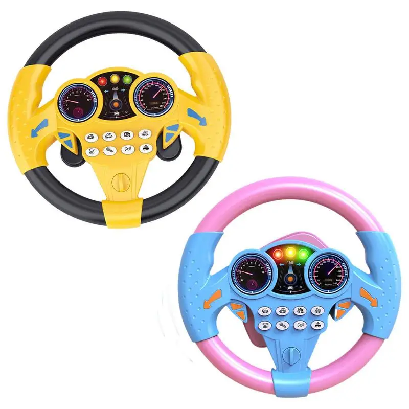

Steering Wheel Toy Simulate Driving Car Steering Educational Steering Wheel Vocal Toys Kid Pretend Educational Toy gift for kids