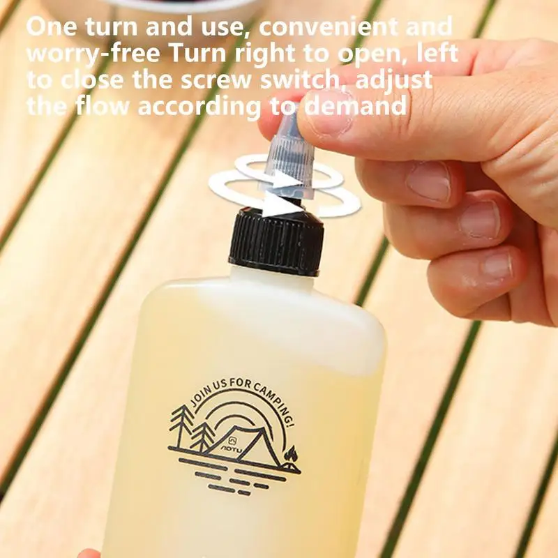 120ml Camping Seasoning Bottle Oil Dispenser Bottle HDPE Condiment Container Seasoning Jar Squeeze Bottle for Camping Supplies