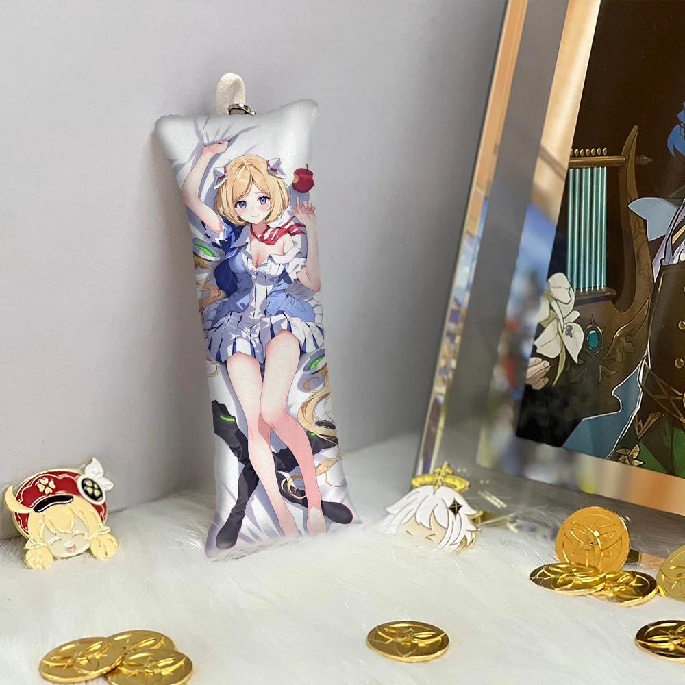 

Vtuber Aki розентал мини дакимакура брелок сумка Подвеска Аниме аксессуары подушка для тела двойная сторона
