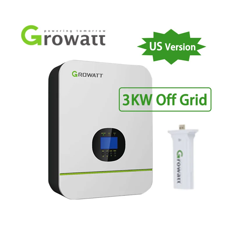 Инвертор солнечной энергии Growatt 3000W SPF 3000TL LVM-24P немодулированный синусоидальный