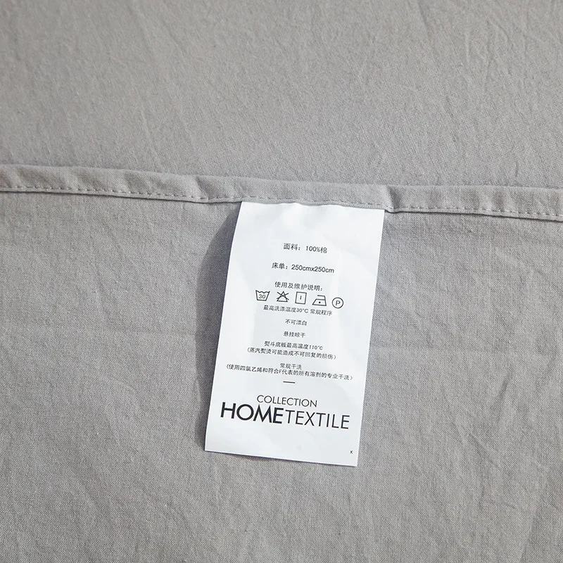 WASART Pure cotton flat bed sheet summer bedspread soft bed linens 2 people couple luxury double bed bedding king size bedsheet 3