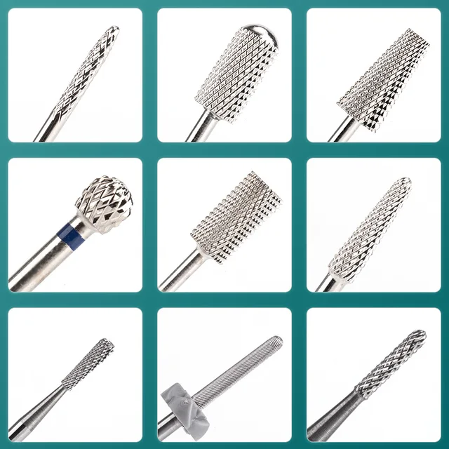 Dmoley Tungsten Carbide Nail Drill Bit Milling Cutter For Manicure Pedicure Nail Files Buffer Nail Art Equipment Accessory Tools 4