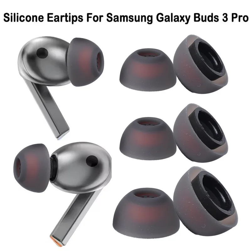 Silicone Replacement Ear Tips - Pack of 3 Pairs