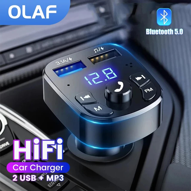 Olaf Auto Bluetooth 5,0 Musik-Player FM-Sender Dual-USB-Port Auto ladegerät  MP3-Empfänger 2.1a Schnell ladegerät Audio-Recciever - AliExpress