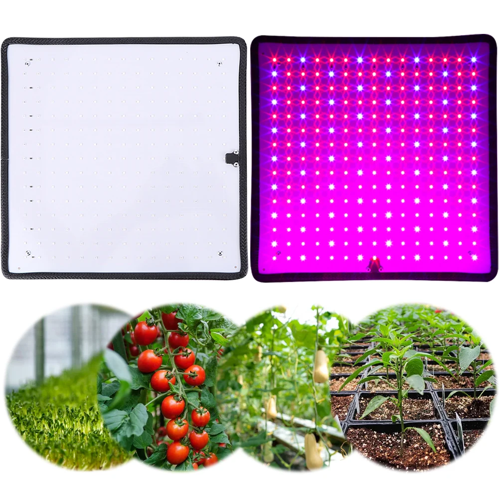 실내 원예 야채 재배 텐트용 LED 성장 조명, 레드 블루 LED, 풀 스펙트럼 성장 조명, 후크 포함, 45W