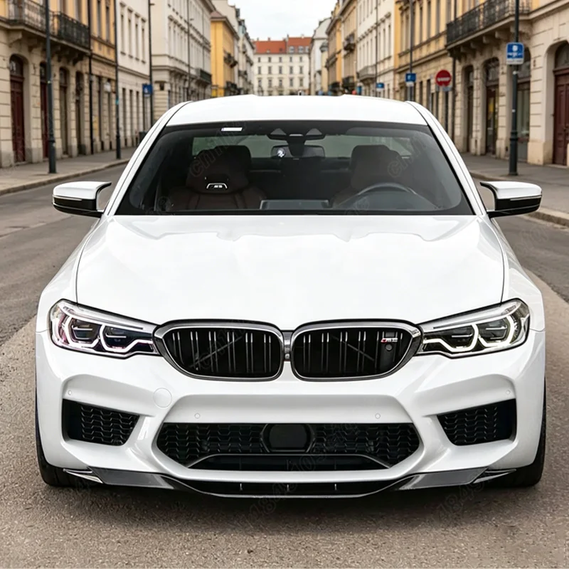 BMW 5 시리즈 M5 F90 2018 2019 2020 자동차 프론트 범퍼 립 카 프론트 턱 스포일러 바디 장식 개조 키트