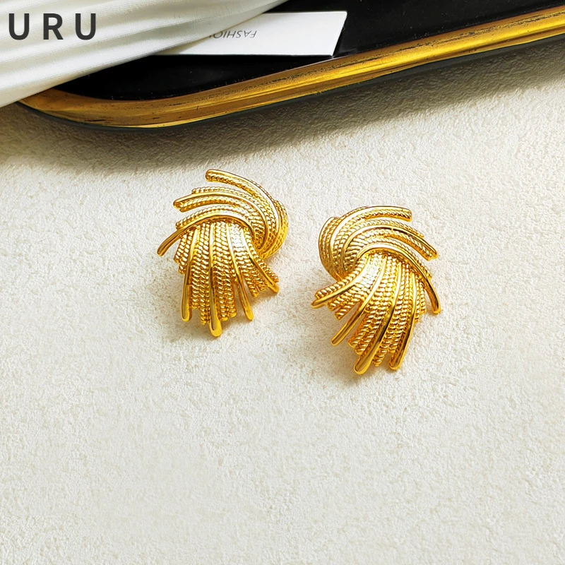 Trendy Jewelry 925 Silver Needle Geometric Earrings 2022 New Trend High