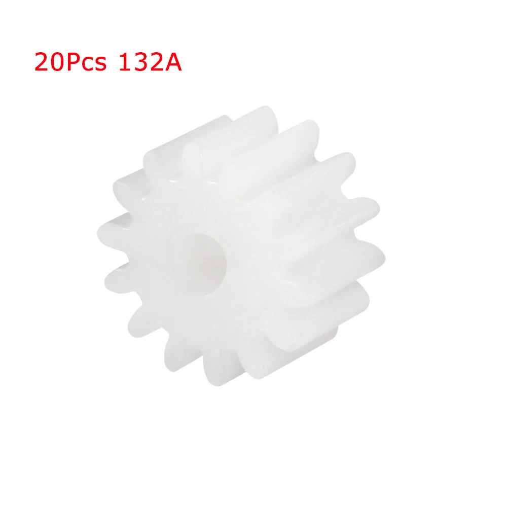 13Teeth Plastic Gear Model 132A Reduction Gear 0.5 Mold Plastic Worm Gears for RC Car Robot Motor Model Making Accessories 20Pcs