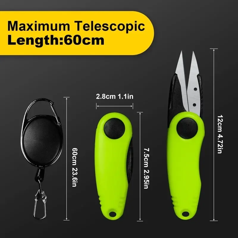 Quick Knot Tool Shrimp Shape Foldable Fishing Scissors 2
