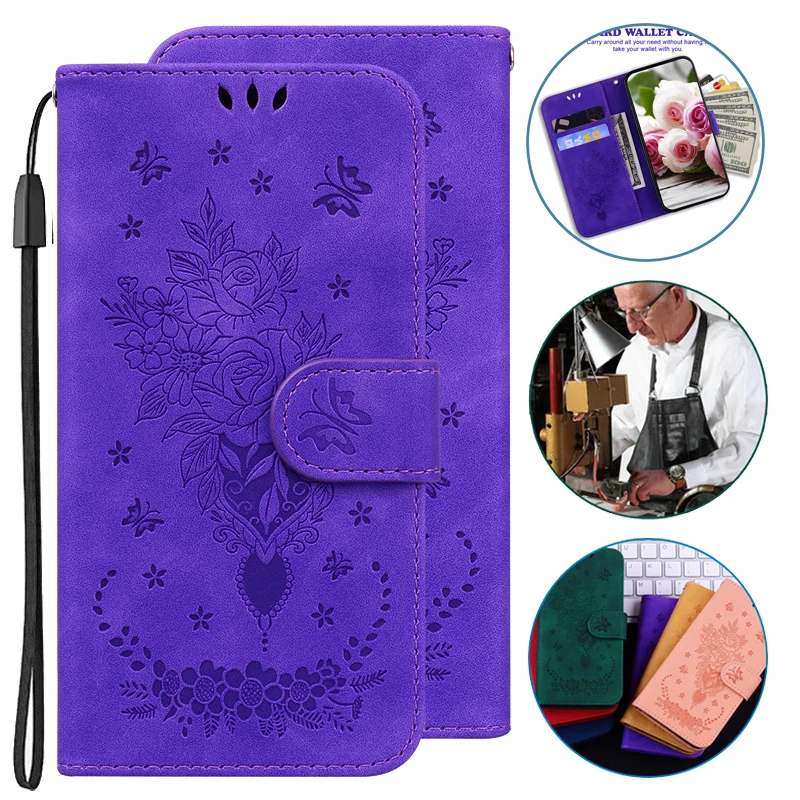 Custodia A Portafoglio In Pelle Rose Case Per Samsung Galaxy A31 A51 A21S A01 A11 A41 A71 5G A01 Core A81 A91 Flip Phone Custodie Protettive