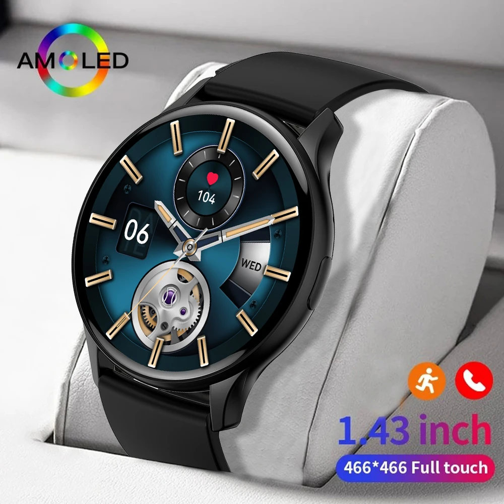 

SENBONO Amoled Men's Smart Watch Bluetooth Call Fitness Tracker Watch 1.43inch Dial Custom Waterproof Smartwatch for Men Women