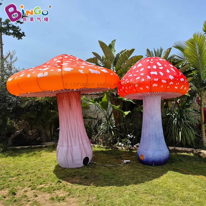 

Giant 3 Meters Tall Inflatable Mushroom Balloon for Stage Event Decoration