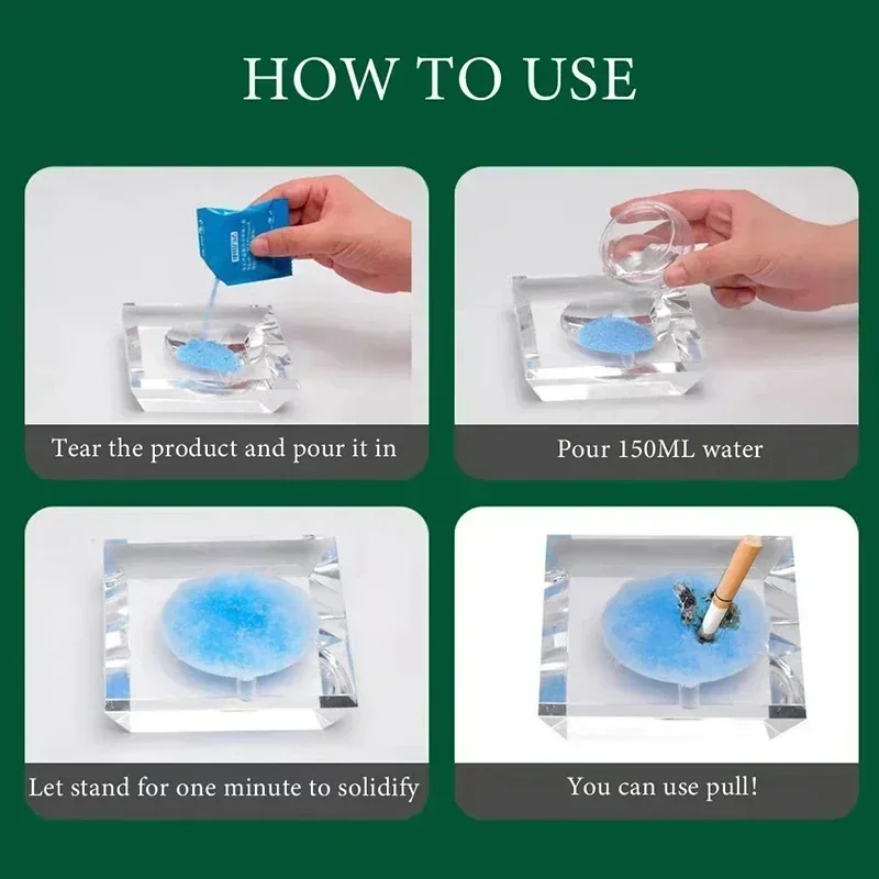 30PCS Smoke Removal Sand Soot Cleaner Cleaner Remove Smoke Smell Indoor Air Clean Film Cleaner Smoking Accessories