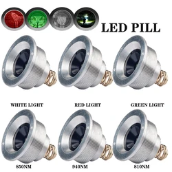 UniqueFire Green Red White Light IR850nm 940nm LED 3 Modes Drop in Pill LED Lamp Holder for UF-1504 Camping Hunting Flashlight