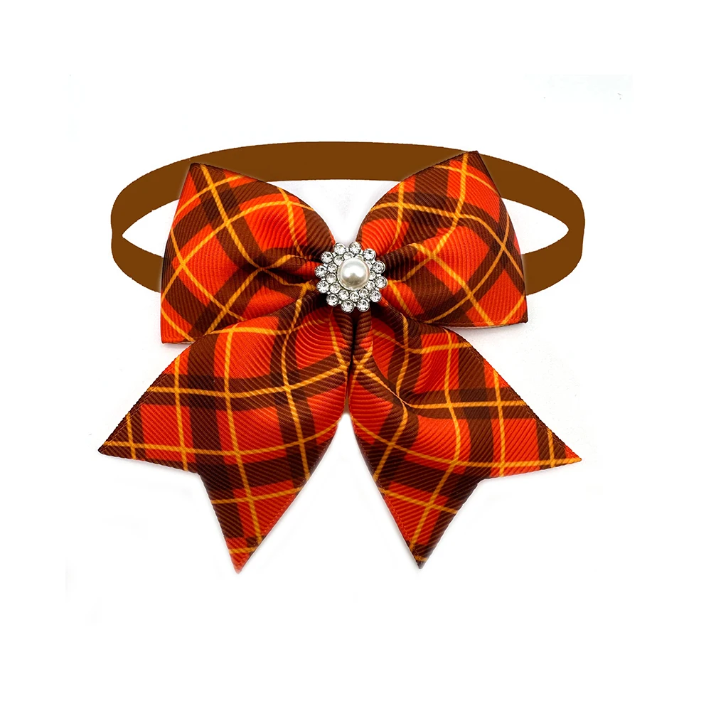 50PCS Thanksgiving Dog Bow Ties – Adjustable Fall Pet Accessories 3