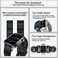 New Nursing Level Blood Pressure Laser Therapy Diagnosis Smart Watch Men Women Clock ECG+PPG Uric Acid Lipid Heart Rate Watches - Image 6