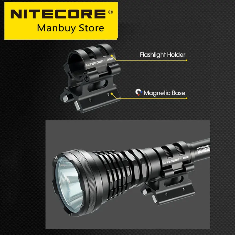 

NITECORE GM02MH Tactical Flashlight Weapon Holder Torch Light Mount for Body Diameter of 25.4MM SRT7GT MH40GTR MH12GTS P12GTS