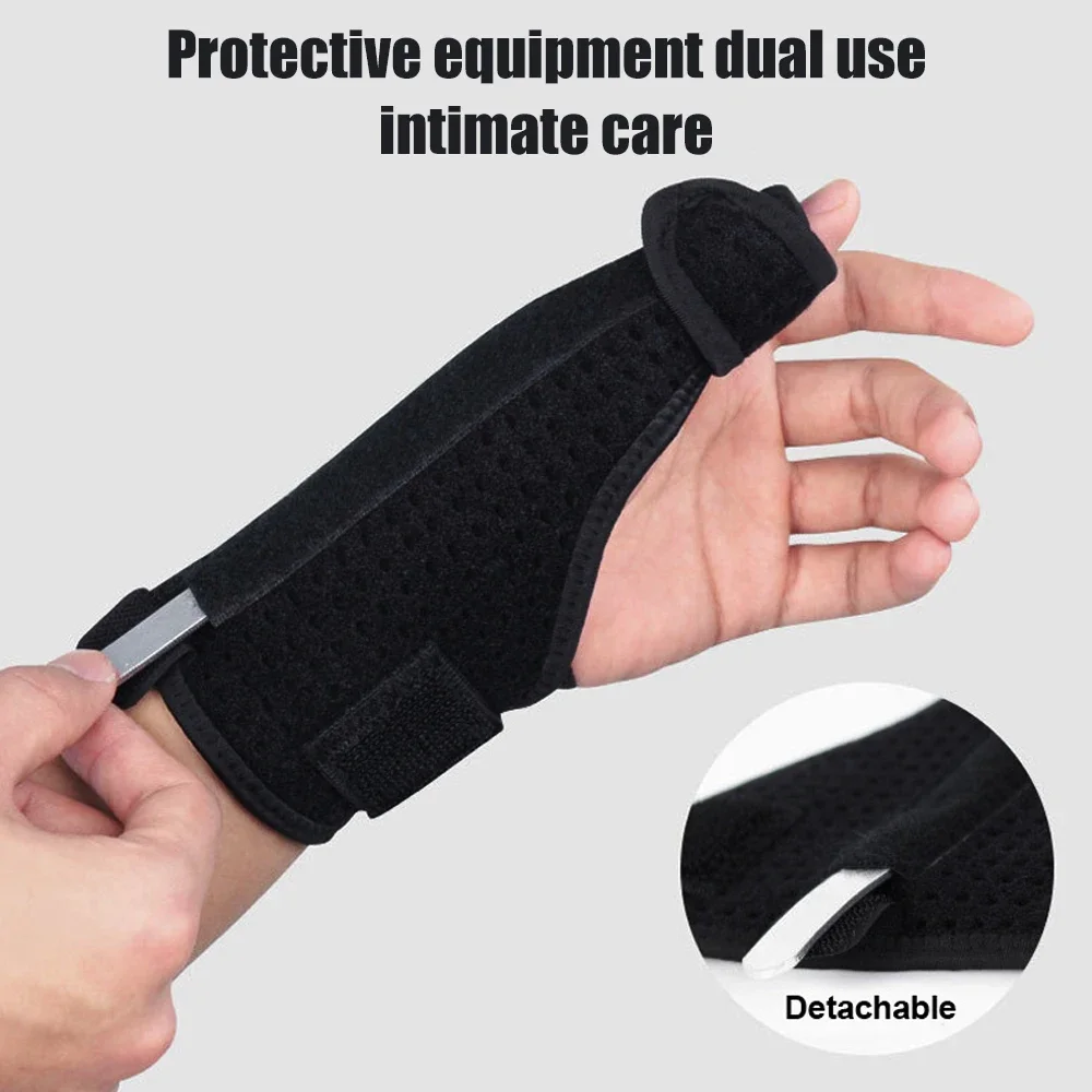 1Pcs Wrist Thumb Support Brace Wrist Splint Tendonitis Arthritis Breathable Thumb Protector Guard Fits Right and Left Hand wrist guards
