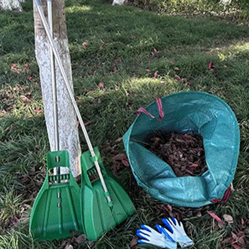 Leaf Hands Grabber Scoops Scoop Hand Rake Leaf Grabber Ergonomic Gardening Tools Cleaning Supplies Scooper for Fast Lawn Grass