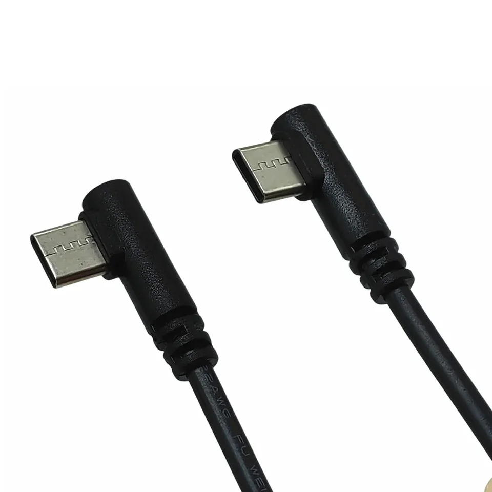 Cavo USB C 4.0 A 90° Angolo Retto, 0.3m, Ricarica Veloce 240W PD, Trasferimento Dati 40Gbps E Video 8K - 6