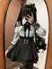 Lapel Neck Off Shoulder Long Sleeve Shirts Women+ Y2k High Waist Ruched Lace Skirts 2025 Early Autumn New Two Piece Sets 1