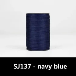 Multicolor Round Leather Sewing Thread for Crafting and DIY Jewelry Projects (SJ137 - navy blue)
