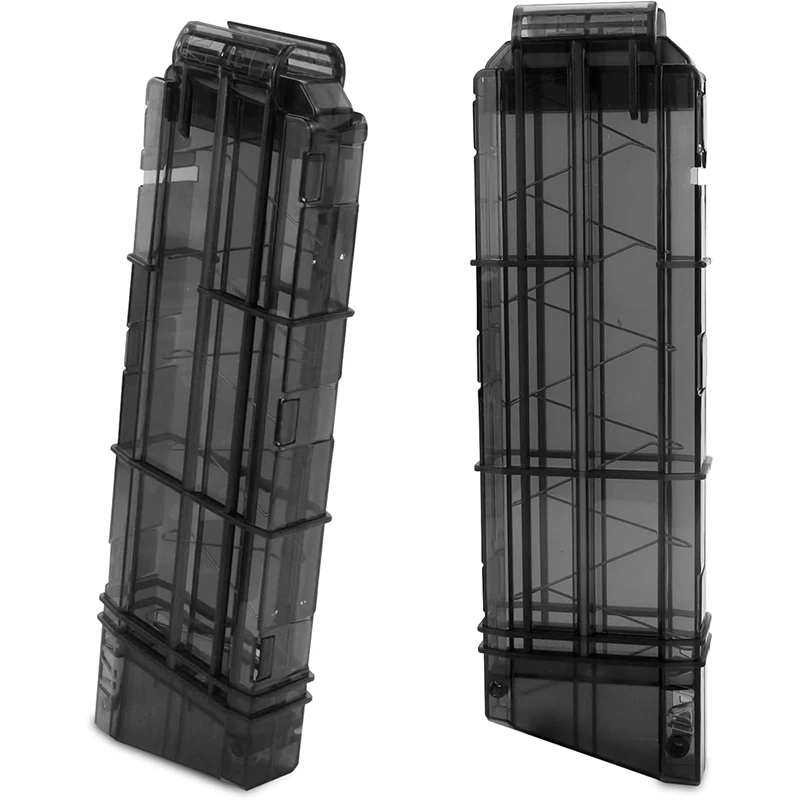 Clip Cargador De Dardos Recarga Rápida – 2 Piezas Con Capacidad Para 15 Dardos, Compatible Con Blasters Nerf Elite
