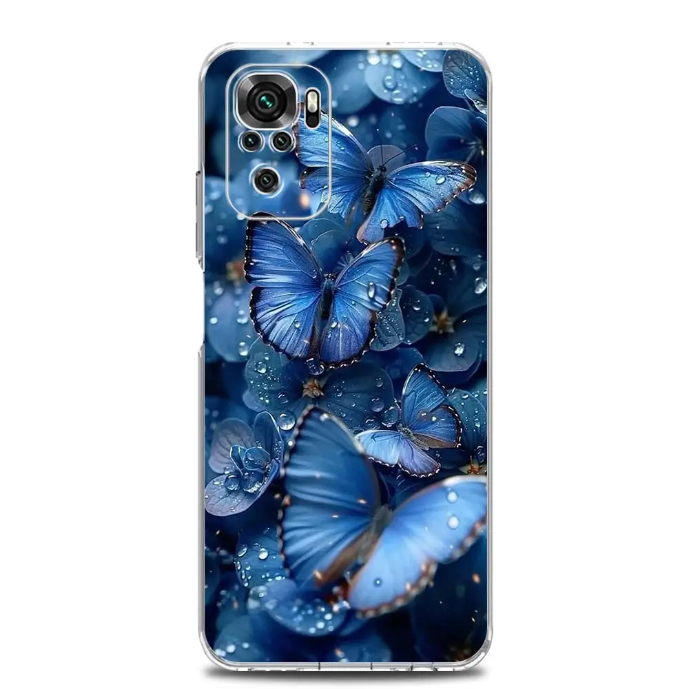 Clear Soft TPU Phone Case with Butterfly Design