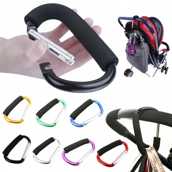 Aluminum Stroller Carabiner Hooks 1
