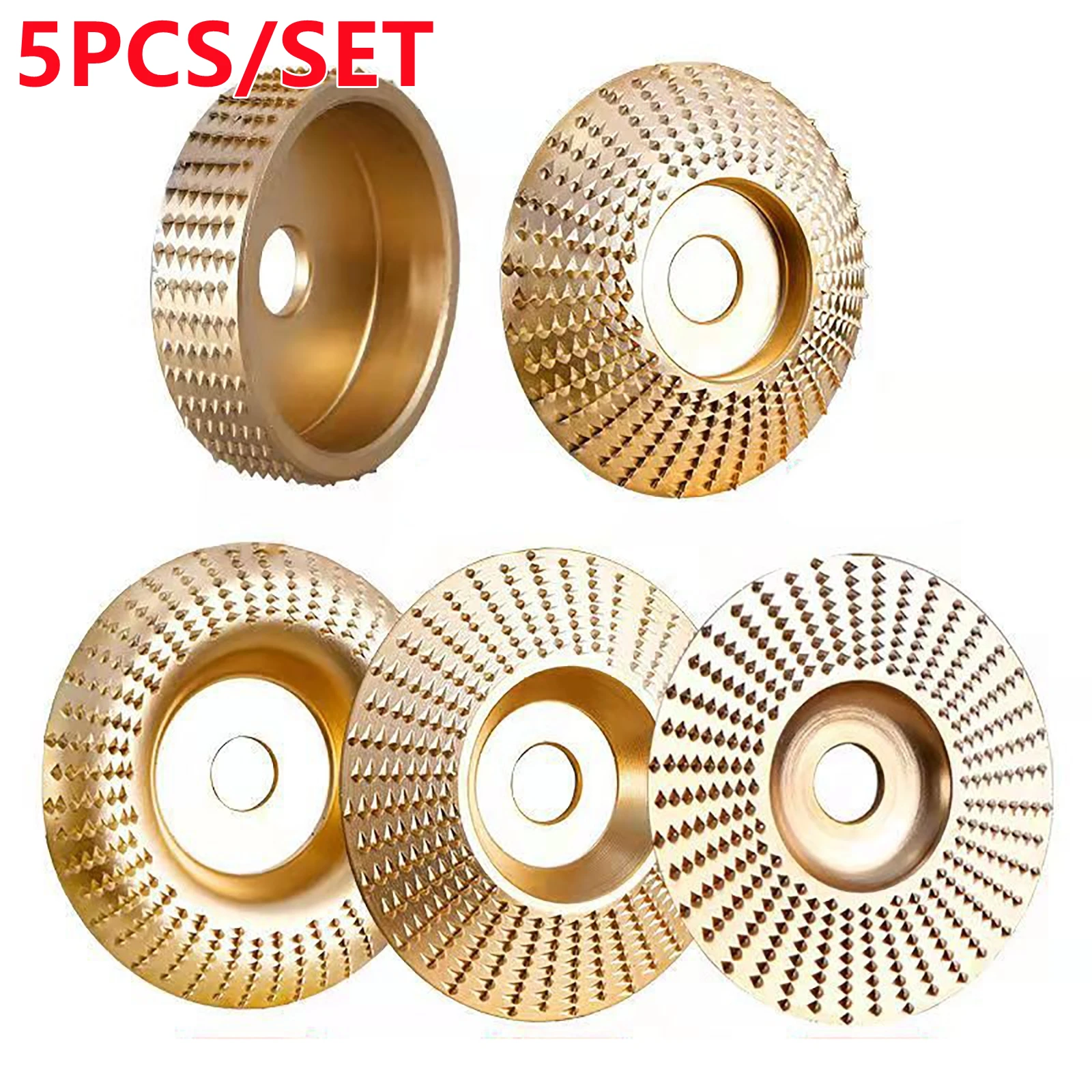 5pcs Bore 22mm Wood Grinding Polishing Wheel Rotary Disc Sanding Wood