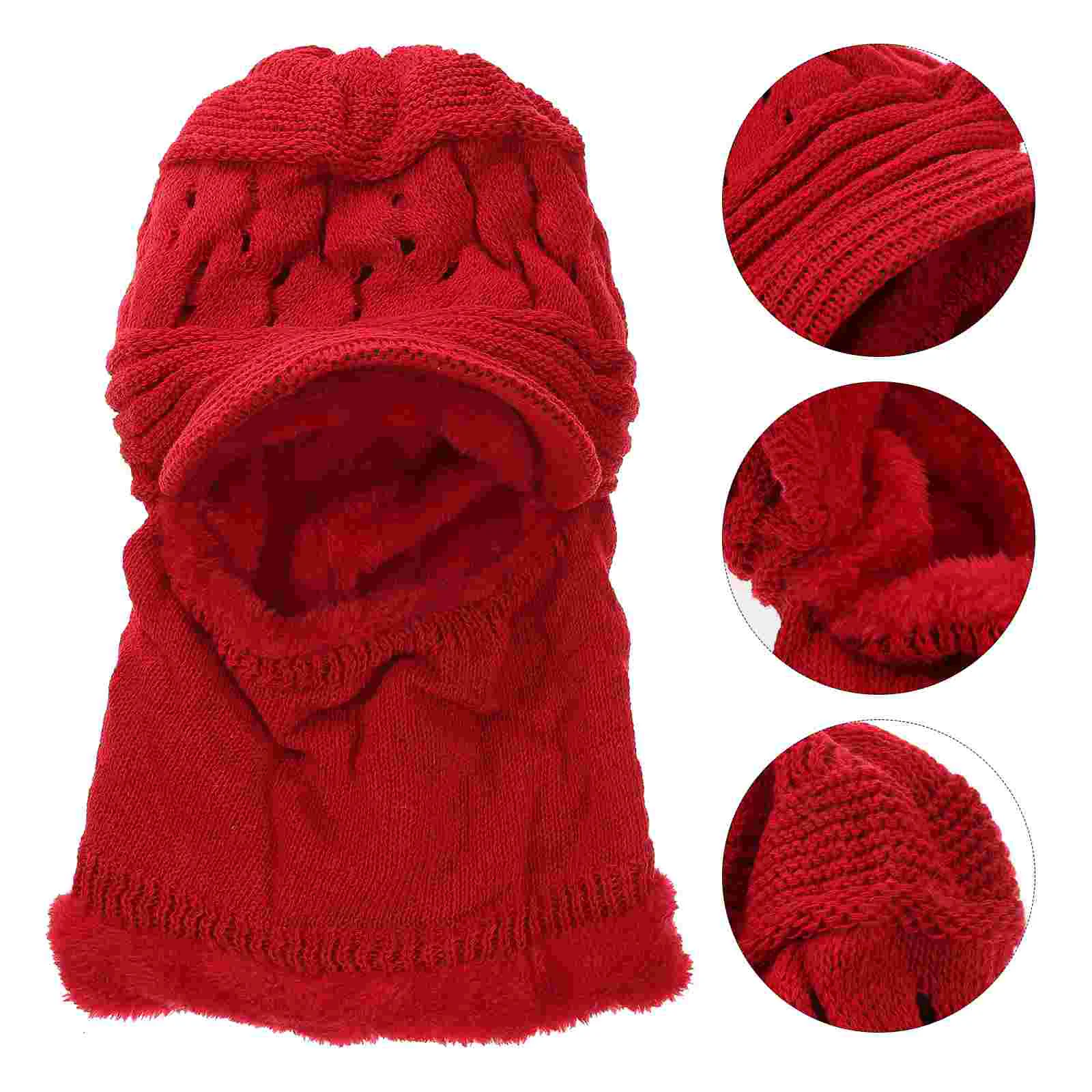 

Knitted Hat One Piece Girl Child Womans Hats Thermal Women Yarn Fashionable